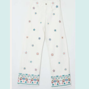 MODA MUJER PANTALON RECTO BORDADO IBIZA DESTI MODA