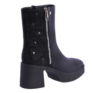 bota strass tacon amichi bota negra desti moda